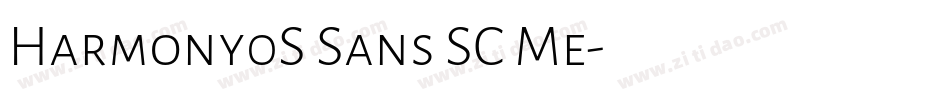 Harmony0S Sans SC Me字体转换